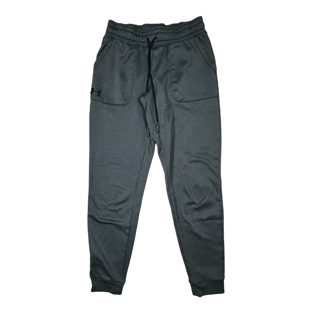 Under Armour Sweatpants Womens Small Gray Joggers Tapered Adult Drawstring